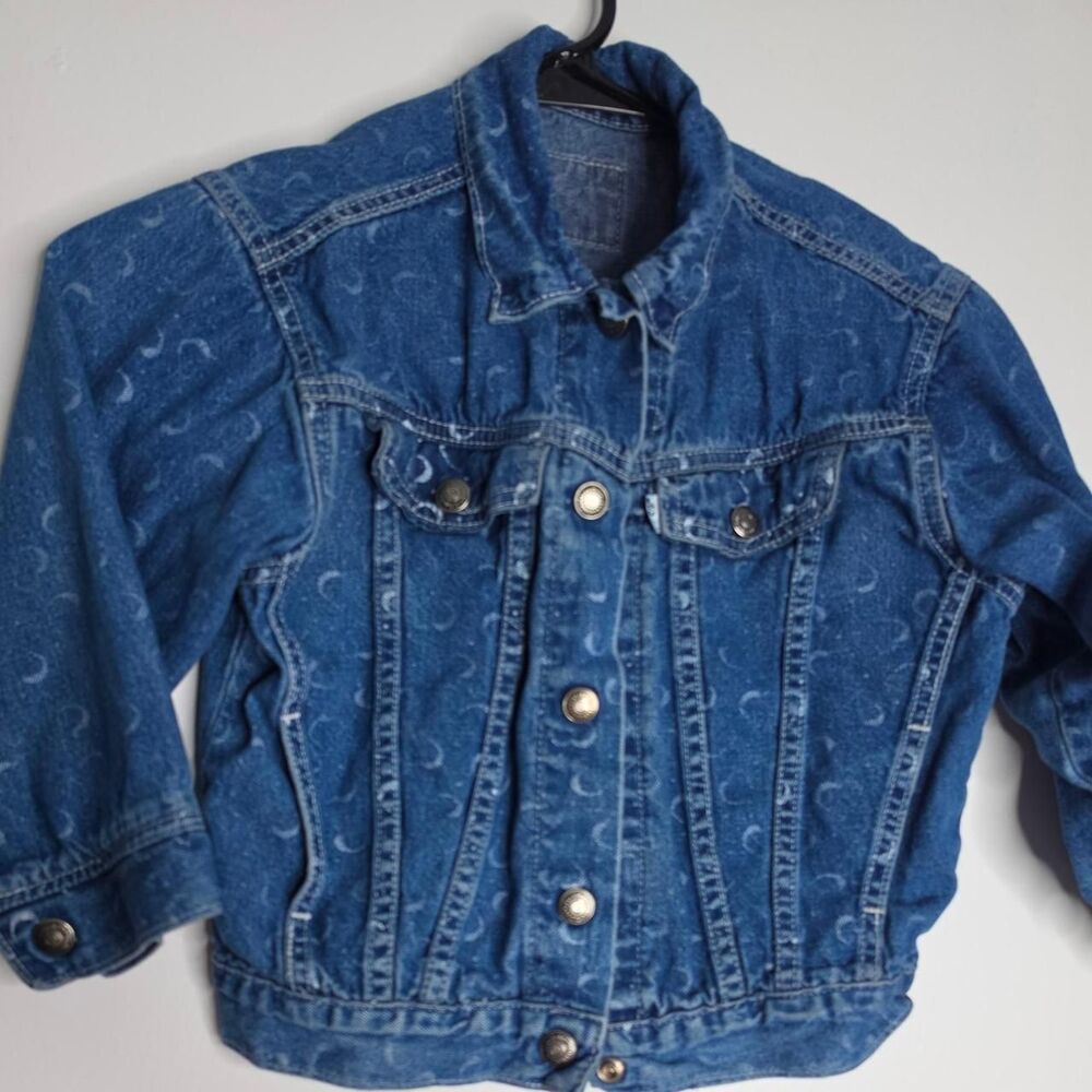 Vintage Levi's Girls Blue and Navy Jacket crescent print